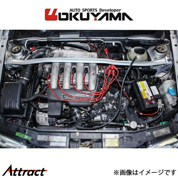 オクヤマ ゴルフIII GTI/GLi 1HABF/1HAGG ストラットタワーバー フロント I スチール 611 722 0 補強パーツ|Attract