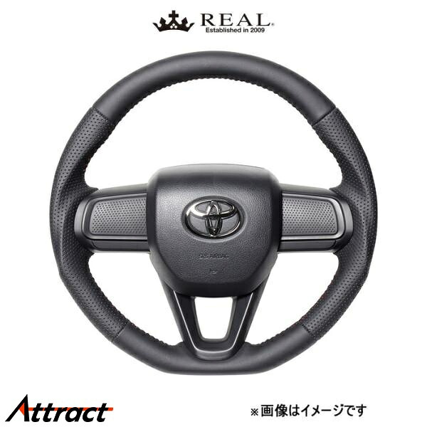 レアル ステアリング オリジナルシリーズ(オールレザー)タント LA650S/LA660S DIB-LPB-RD REAL