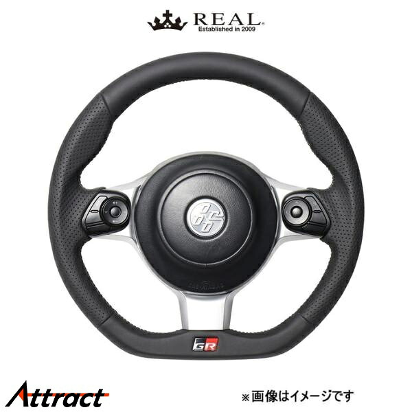 レアル ステアリング オリジナルシリーズ エンブレムタイプ(オールレザー)ヴィッツ GR SPORT 130系 GRM-LPB-SL REAL
