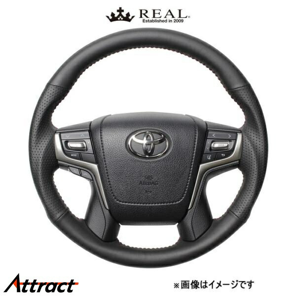 レアル ステアリング オリジナルシリーズ ラウンドシェイプ(オールレザー)ランドクルーザー 200系 H30-LPB-RD REAL
