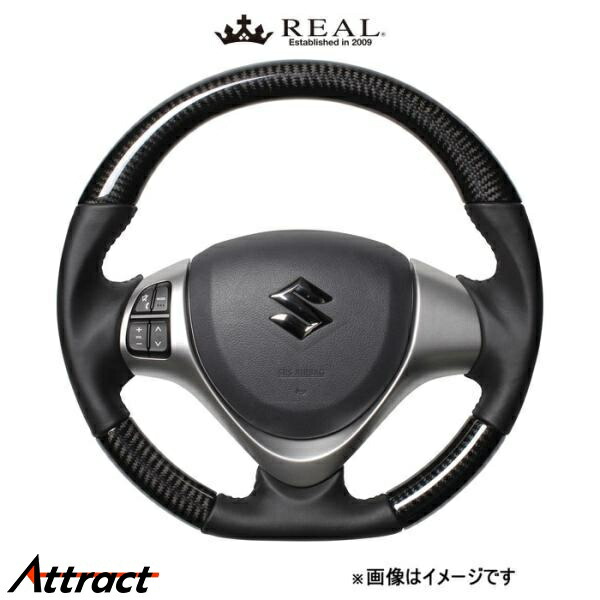 レアル ステアリング オリジナルシリーズ(ブラックカーボン)タウンボックス DS17W MR31-BKC-BK REAL
