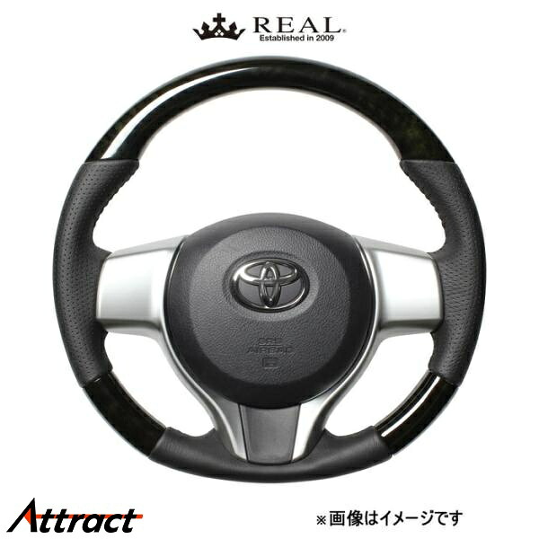 レアル ステアリング オリジナルシリーズ(ブラックウッド)ヴィッツ 130系 P130-BKW-BK REAL
