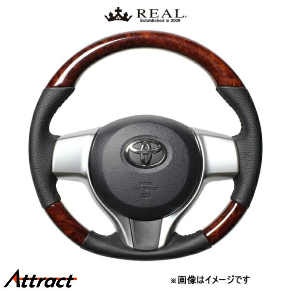 レアル ステアリング オリジナルシリーズ(ブラウンウッド)ヴィッツ 130系 P130-BRW-BK REAL 26,053円