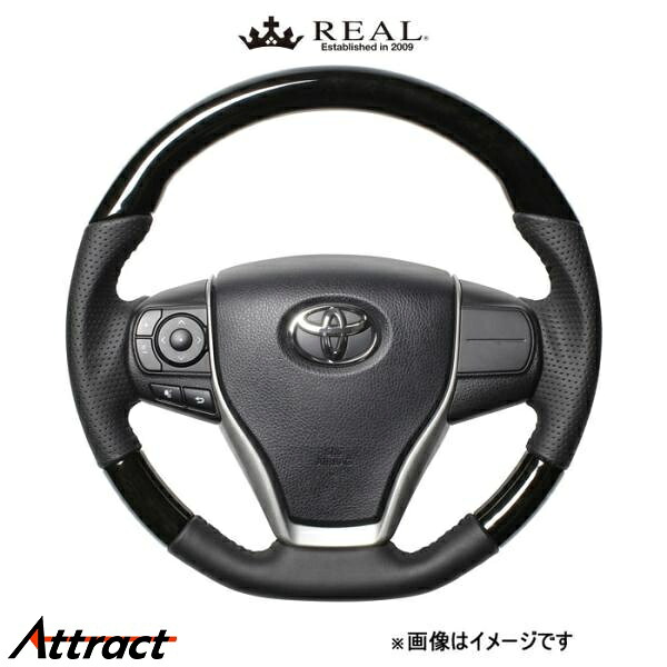 レアル ステアリング オリジナルシリーズ(ブラックウッド)エスクァイア 80系 R80-BKW-BK REAL