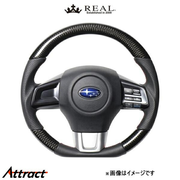 レアル ステアリング オリジナルシリーズ Dシェイプ(ブラックカーボン)WRX STI VAB SBA-BKC-RD REAL 36,160円