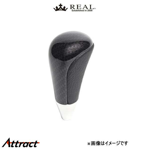 レアル ステアリング シフトノブ(ブラックカーボンプリント)ヴィッツ 130系 SKA-BKC REAL