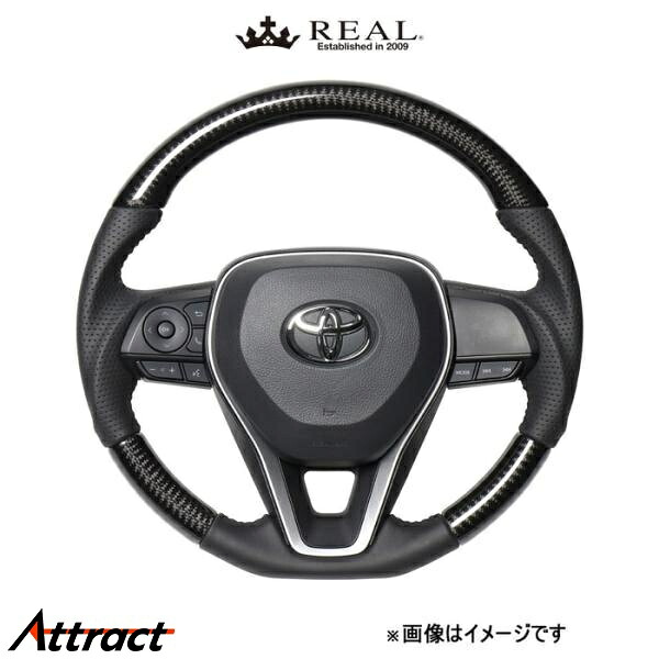 レアル ステアリング オリジナルシリーズ(ブラックカーボン)カムリ 70系 TYA-BKC REAL|Attract