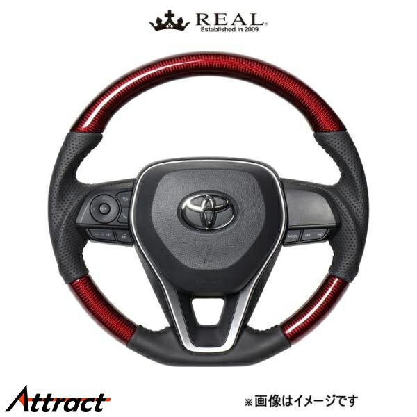 レアル ステアリング オリジナルシリーズ(レッドカーボン)カローラ スポーツ 210系 TYA-RDC REAL