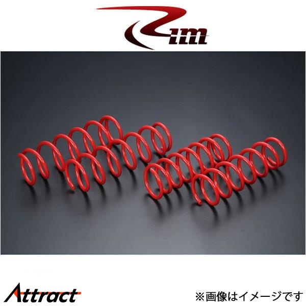 Rim レッドコイルスプリング 1台分 [約25mmUP フロント2.5(kgf/mm)/リア 左2.7/右3.0(kgf/mm)]ジムニー E92-064 リムコーポレーション｜Attract