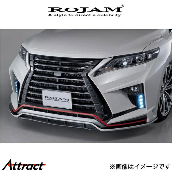 ロジャム ROJAM IRT GENIK フロントバンパースポイラー付き.1 LED付き ハリアー AVU65W 22-FB-HA6004 ROJAM エアロ 外装 エクステリア