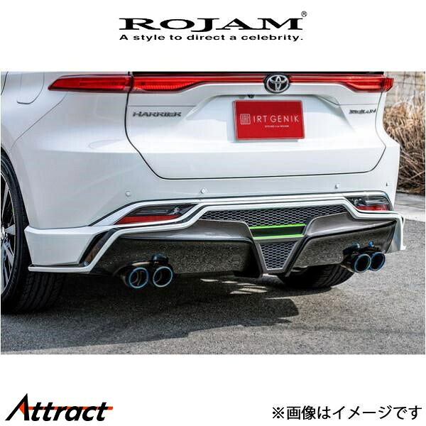 ロジャム ROJAM IRT GENIK リアリップスポイラー LEDレス ハリアー MXUA8/AXUH8 21-RS-HA801 ROJAM エアロ 外装 エクステリア