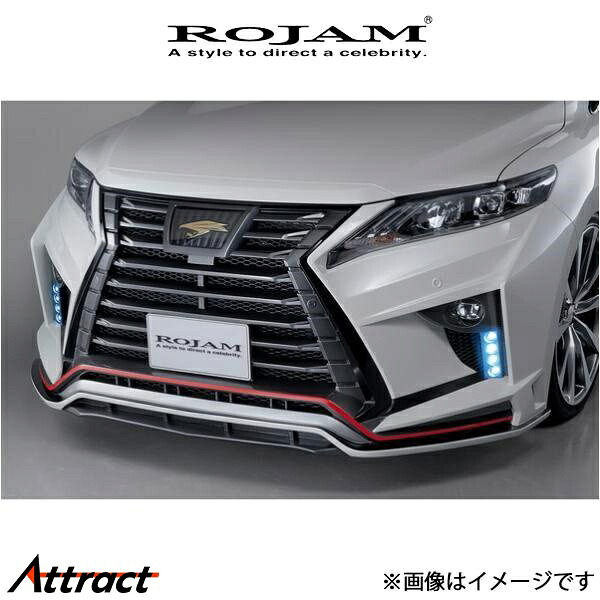 ロジャム ROJAM IRT GENIK フロントバンパースポイラー付き.1 LED付き ハリアー AVU65W 22-FB-HA6002 ROJAM エアロ 外装 エクステリア