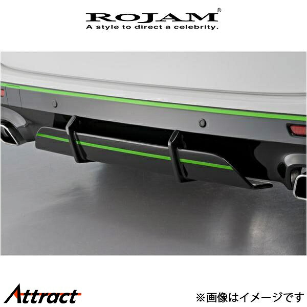 ロジャム ROJAMVerDE ダブルディフューザー ヴェルファイア ANH20W/GGH20W 23-WDF-VE20G ROJAM エアロ 外装 エクステリア