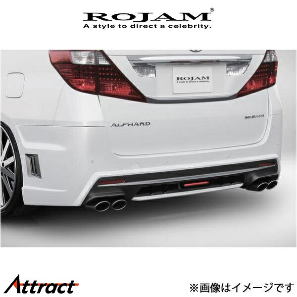 ロジャム ROJAM IRT GENIK リアバンパースポイラーVer.1 アルファード ANH20W/GGH20W系 22-RB-VA201 ROJAM エアロ 外装 エクステリア