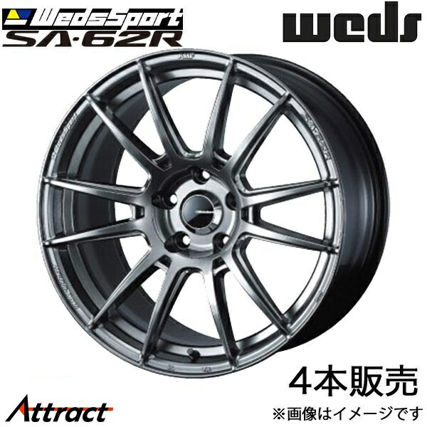 ウェッズスポーツ SA62R スカイライン V37 18インチ アルミホイール 4本 プラチナシルバーブラック 0041814 WEDS WedsSport SA62R