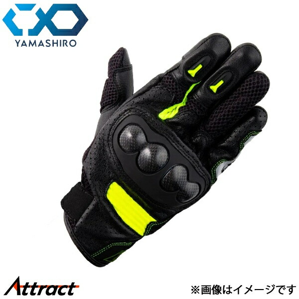 山城 IDEAL ID-017 グローブ SONIC ネオン XLサイズ ID017/NE/XL 汎用 ヤマシロ バイク用品