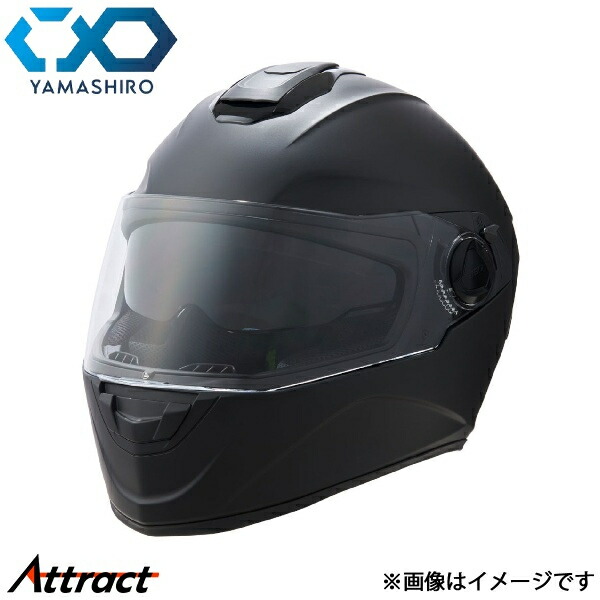 山城 YH-003 フルフェイスヘルメット マットブラック Lサイズ(59~60cm) YH003M.BK/L 汎用 ヤマシロ バイク用品