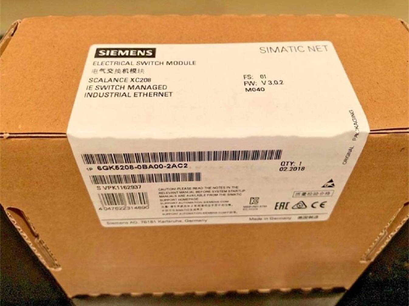 【新品★適当お願いごと書★貨物輸送無料】SIEMENS/ジーメンス 6キーパー5208-0BA00-2AC2【６ヶ月引き受ける】
