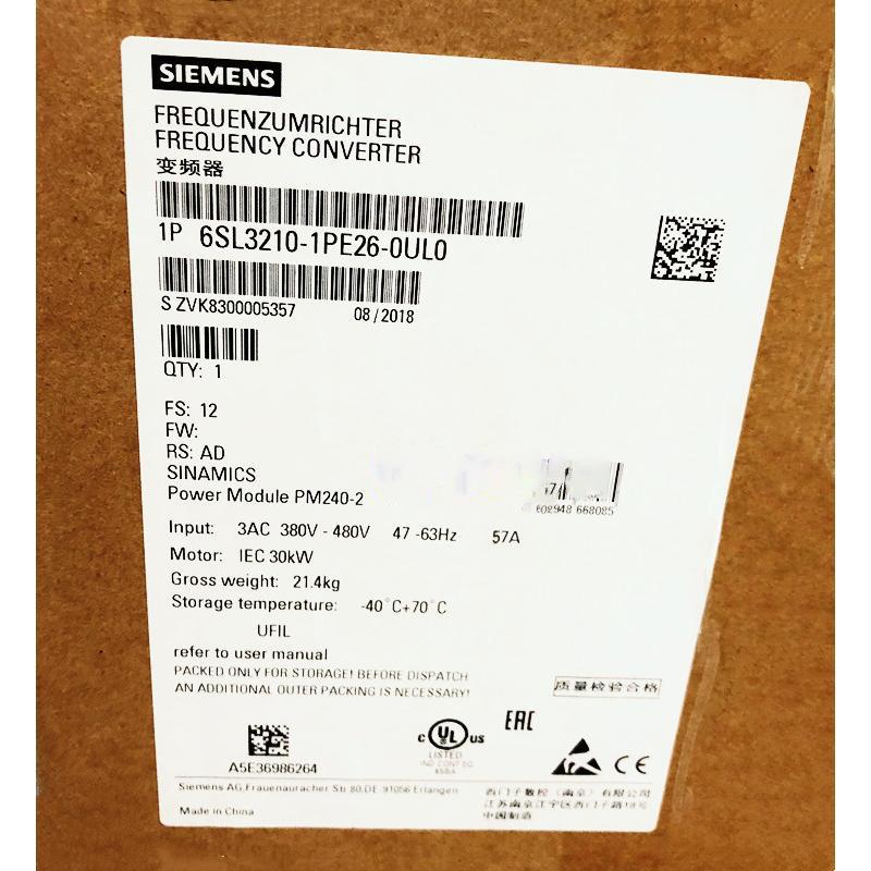 【新品★適格請求書★送料無料】SIEMENS シーメンス インバータ 6SL3210-1PE26-0UL0 PM240-2 480V 30kW◆ 6ヶ月保証｜Belly Muses