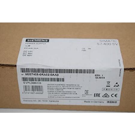 【新品★適当お願いごと書★貨物輸送無料】6ES7 405-0RA02-0AA0 SIMATIC S7-400 Power Supply Module 6ES7 405-0RA02-0AA0 Sealed インチ Box 1 Year