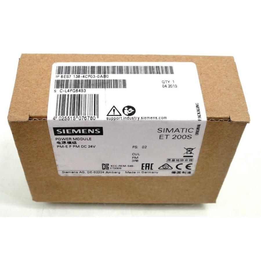 【新品★適当お願いごと書★貨物輸送無料】 Siemens ジーメンス6ES7138-4CF03-0AB0インターフェイスモジュール【６ヶ月引き受ける】