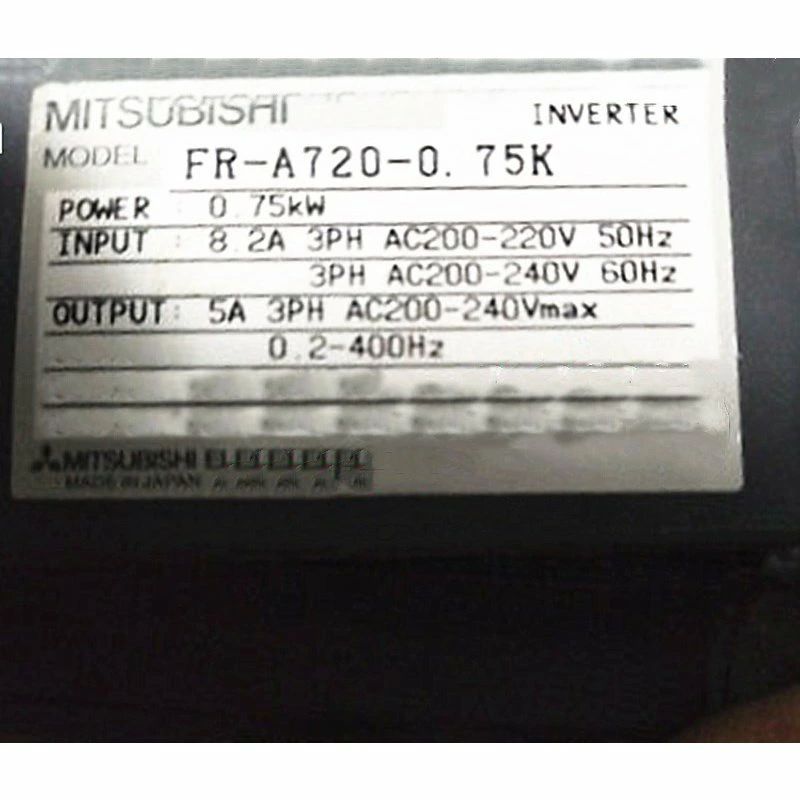 【新品★適当お願いごと書★貨物輸送無料】MITSUBISHI 三菱電機 FR-A720-0.75K【６ヶ月引きうける】
