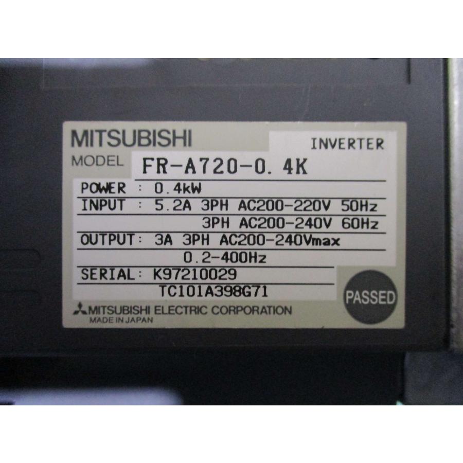 【新品★適格請求書★送料無料】MITSUBISHI 三菱電機 FR-A720-0.4K インバーター【6ヶ月保証】|Belly Muses