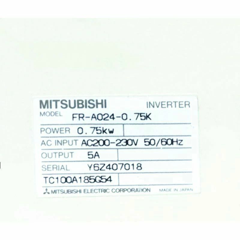 【新品★適当お願いごと書★貨物輸送無料】MITSUBISHI 三菱電機 FR-A024-0.75K【６ヶ月引き受ける】