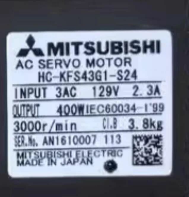 【新品★適当お願いごと書★貨物輸送無料】MITSUBISHI 三菱電機 HC-KFS43G1-S24【６ヶ月引き受ける】