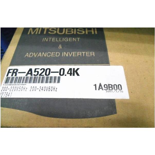 【新品★適格請求書★送料無料】MITSUBISHI 三菱電機 FR-A520-0.4K インバーター 【6ヶ月保証】|Belly Muses