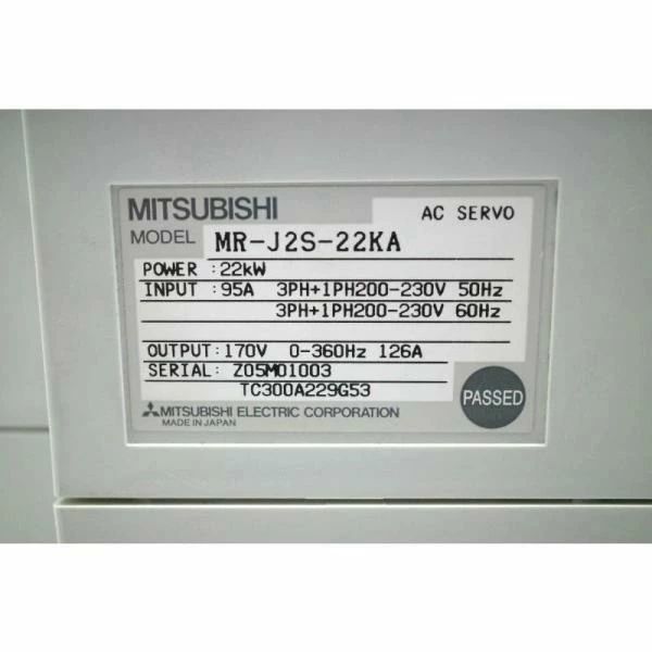 【新品★適当お願いごと書★貨物輸送無料】MITSUBISHI/三菱 MR-J2S-22KA サーボ運転 【６ヶ月引きうける】