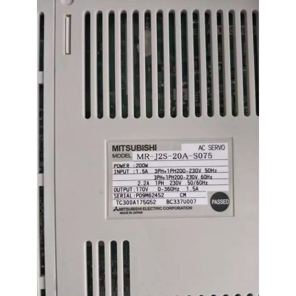 【新品◆適当お願いごと書◆貨物輸送無料】MITSUBISHI/三菱 目あたらしいMR-J2S-20A-S075 DHL経由のサーボ運転【６ヶ月引き受ける】