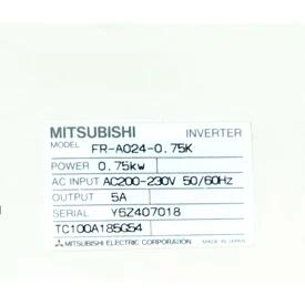 新品【 ★貨物輸送無料 】MITSUBISHI 三菱電機 FR-A024-0.75K【6ヶ月引き受ける】