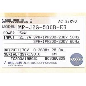 【新品★適当お願いごと書★貨物輸送無料】MITSUBISHI MR-J2S-500B-EB 【６ヶ月引き請ける】