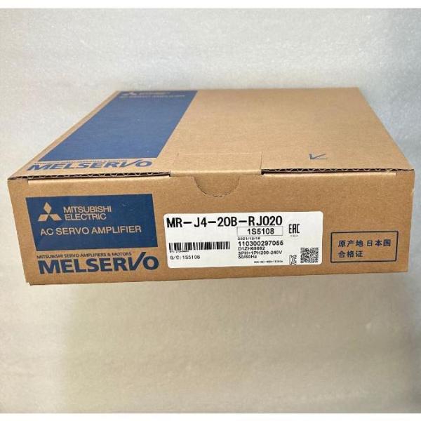 【新品★適当お願いごと書★貨物輸送無料】MITSUBISHI/三菱 MR-J4-20B-RJ020 サーボアンプリファイアー【6ヶ月引きうける】