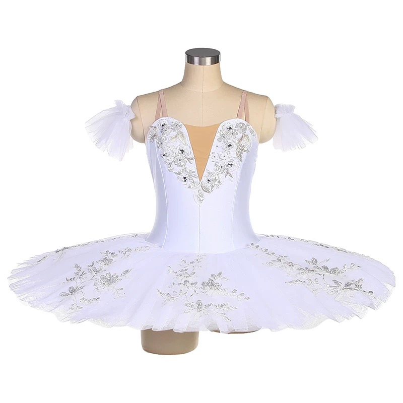 バレエ衣装　白　ロング　大人 バレエ衣装白ロング大人