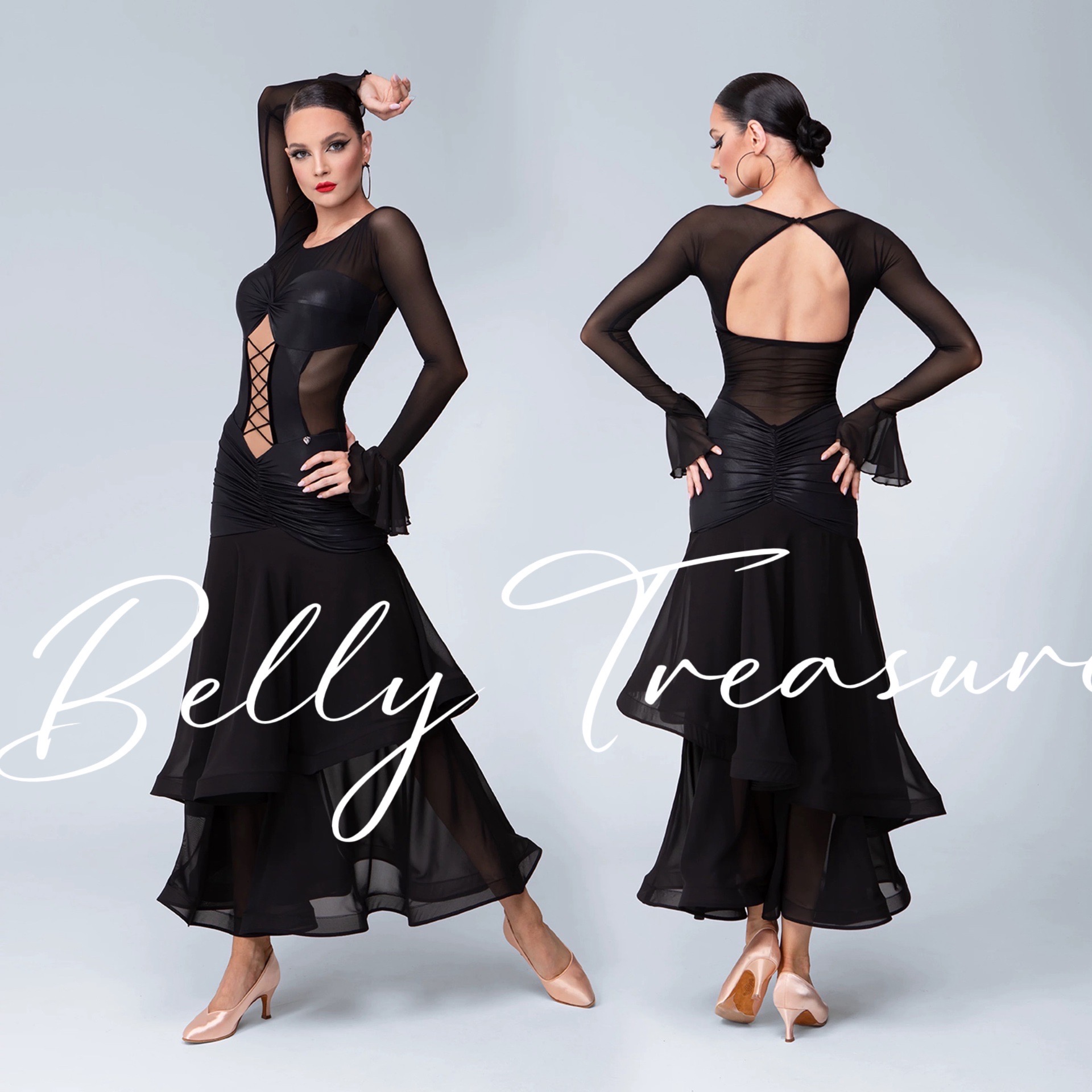 社交ダンス　ワンピース　ドレス　ウェア　TID 黒 楽天市場】社交ダンス ワンピース TID-016-202505社交 ダンス 衣装