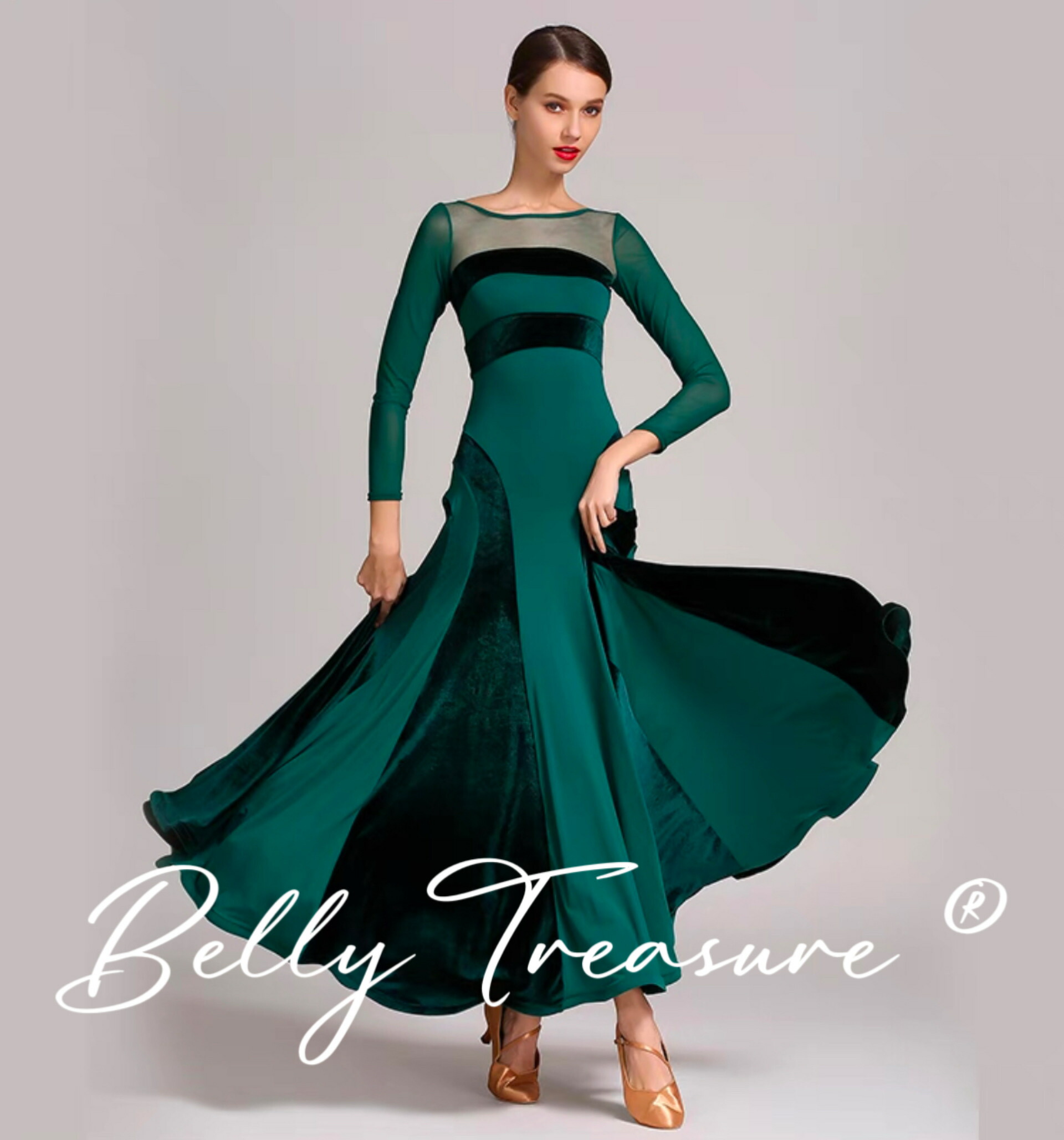 社交ダンス舞台衣装YLFE-S9047-202410｜Belly Treasure 店