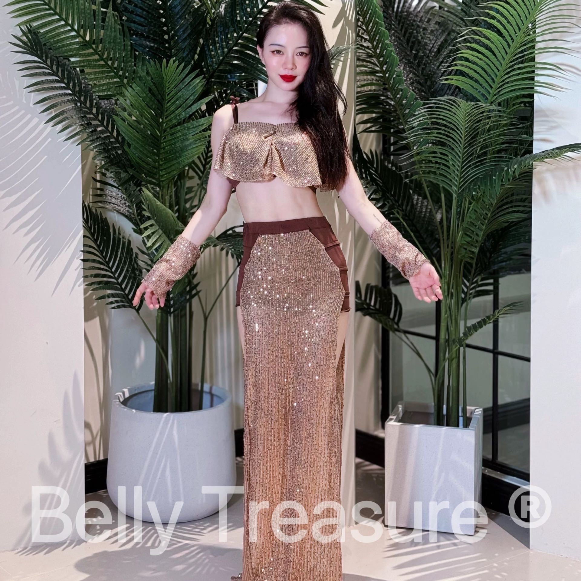 ベリーダンス　レッスンウェア　ZHML 001　 202409｜Belly Treasure 店