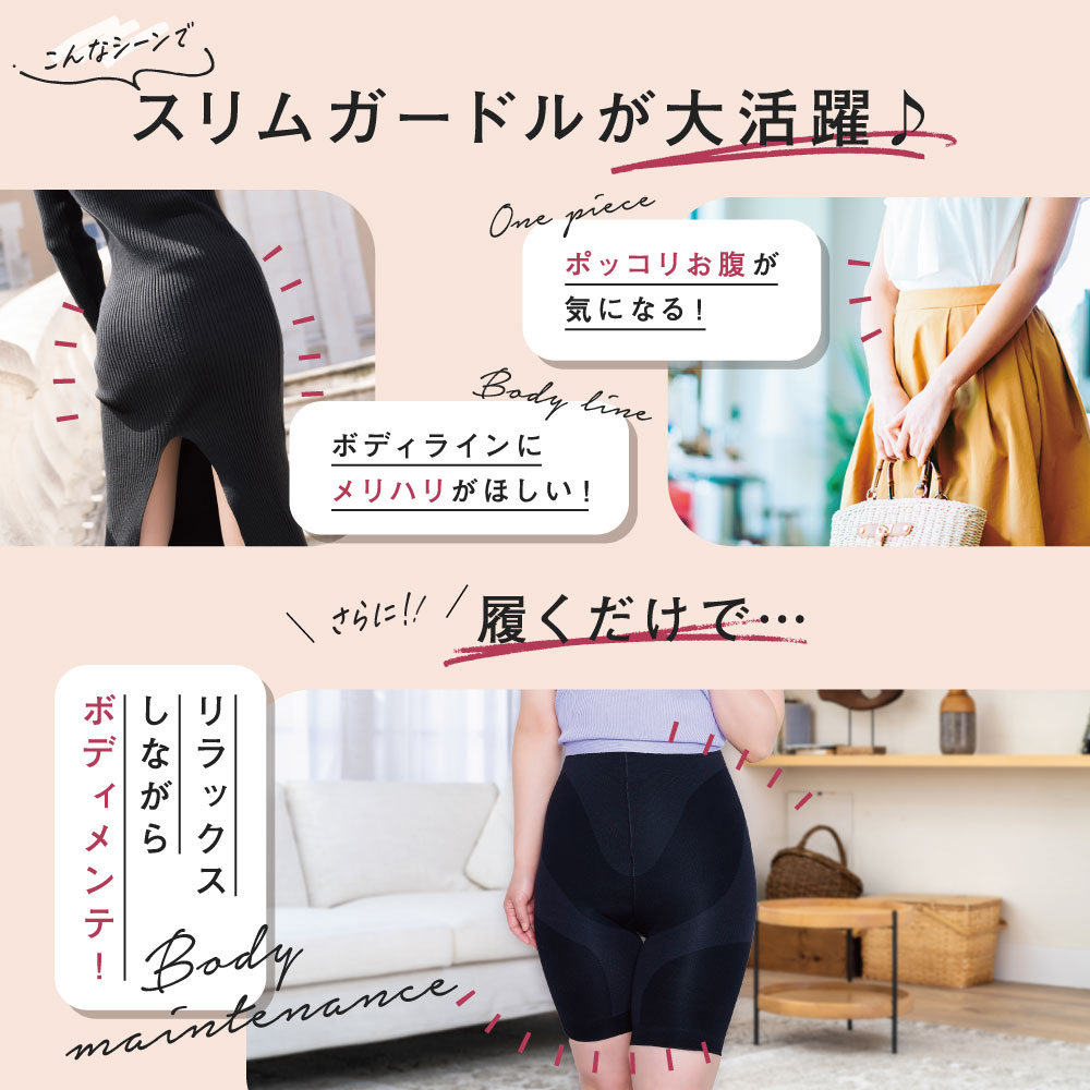 BELMISE スリムガードル 5個セット Qoo10] ベルミス 【公式】スリムガードル 5着セット 骨格 : 下着