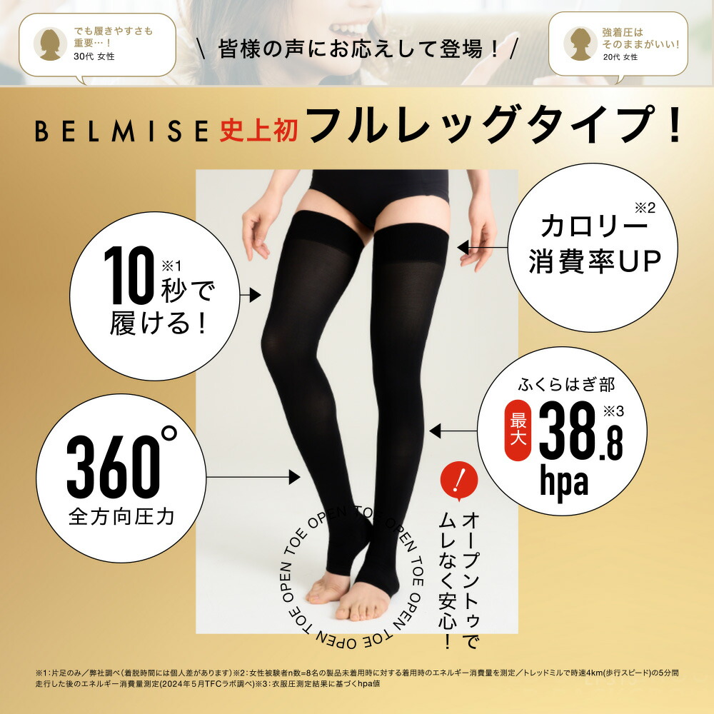 12/13 ポイント10倍！】 着圧ソックス 公式 BELMISE ベルミス スリム