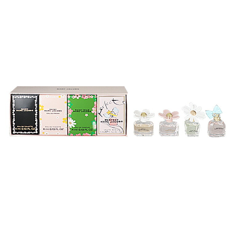 マーク ジェイコブス 香水 レディース ミニチュアコレクション 4ml/4ml/4ml/5ml 送料込み(沖縄・離島を除く) 香水 フレグランス プレゼント 贈り物 ギフト MARC JACOBS