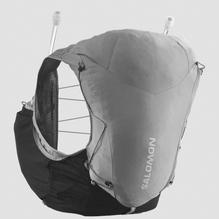 サロモン ADV スキン 12W フラスク付 レディース L クワイエットシェイド×ブラック #LC2077300 送料無料 ADV SKIN 12W with flasks-Quiet Shade-BLACK SALOMON|belmo ONLINE