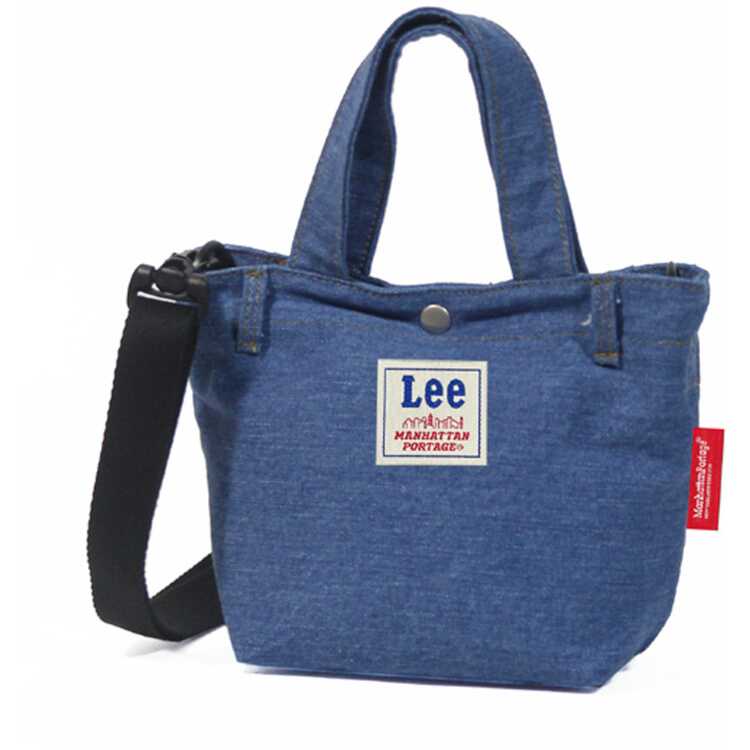 【在庫限り】 マンハッタンポーテージ カナージー トートバッグ Lee限定コラボ XS ブルー W23/15×H16.5×D9.5cm #MP1380LEE-6000 送料込み(沖縄・離島を除く) 【在庫限り】 Canarsie Tote Bag Lee MANHATTAN PORTAGE