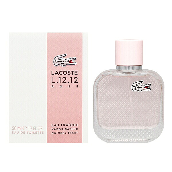 香水 レディース オーデ ラコステ L.12.12 ローズ オーフレッシュ EDT・SP 50ml 送料込み(沖縄・離島を除く) 香水 フレグランス プレゼント 贈り物 ギフト EAU DE LACOSTE L.12.12 ROSE EAU FRAICHE