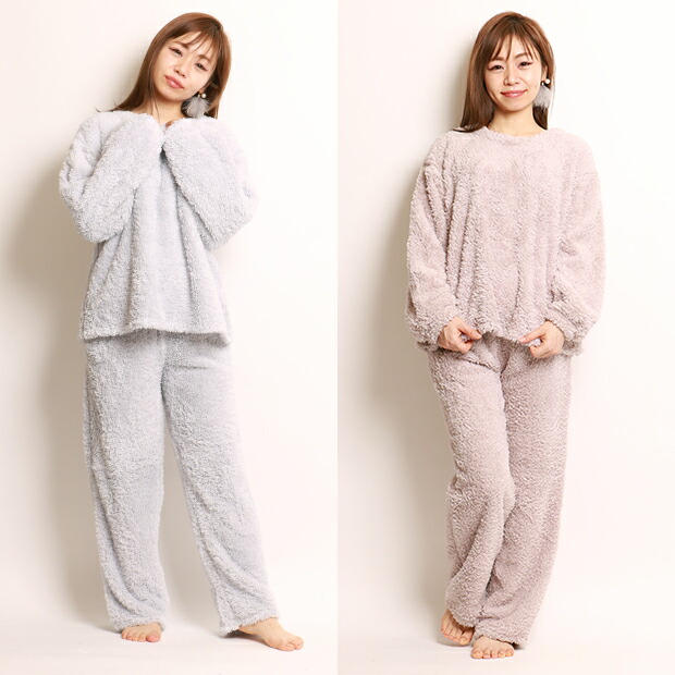 送料無料 タイムセール 3000円off ラッピング無料 ふわもこモールルームウェア 上下セット ルームウエア ふわモコ パジャマ 可愛い 部屋着 ふわもこ 長袖 冬 クリスマス プレゼント かわいい レディース Marcsdesign Com