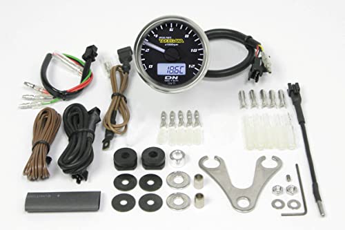 スペシャルパーツ武川(TAKEGAWA) Φ48スモールDNタコメーター 12500RPM 12V汎用 05-05-0083|BeLugastore