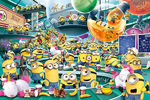 やのまん(Yanoman) 日本製 1000ピース ジグソーパズル ミニオンズ おかしなゼリー工場 (50ｘ75cm) 10-1409 ピース請求ハガキ のり付き へら付き サービスカード付 ジグソーパズルのトリセツ付