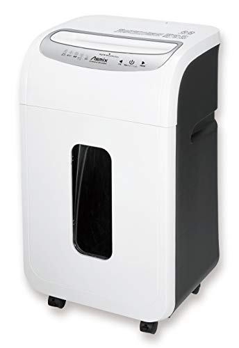 アスカ 静音シュレッダー 業務用 細断枚数26枚 S69 連続使用30分 クロスカット ホッチキス対応 クリーニング機能 ダストボックス30L A4/660枚収容 ホワイト