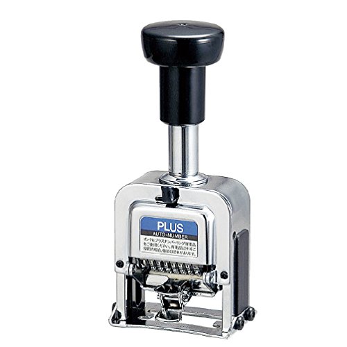 サイズ：F型/7桁 プラス ナンバーリング F型(A字体) 付属品:インク(黒)、ステッキ 30-597 IJ-075F｜BeLugastore